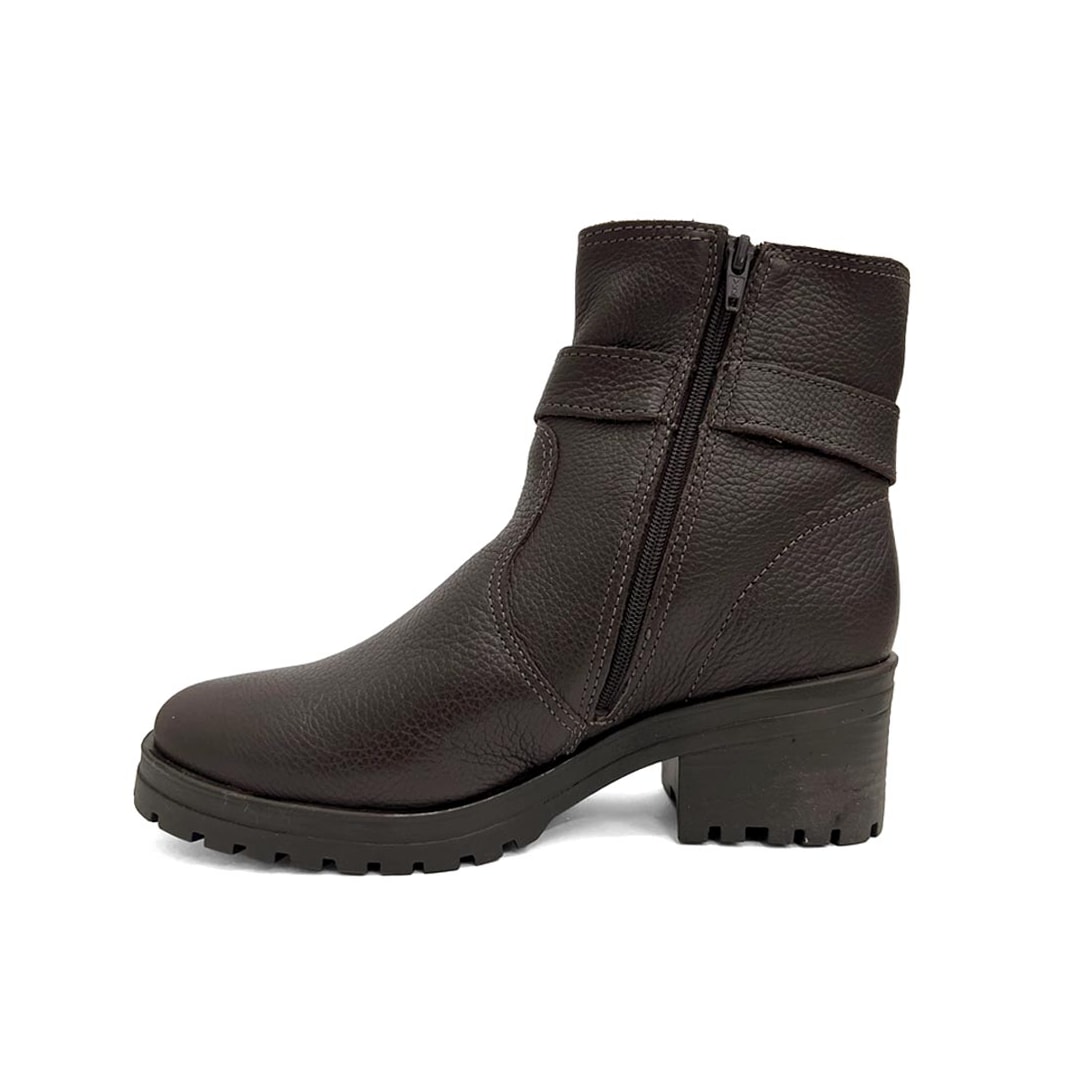 Bota Bottero Cano Curto Couro 349114 Marrom