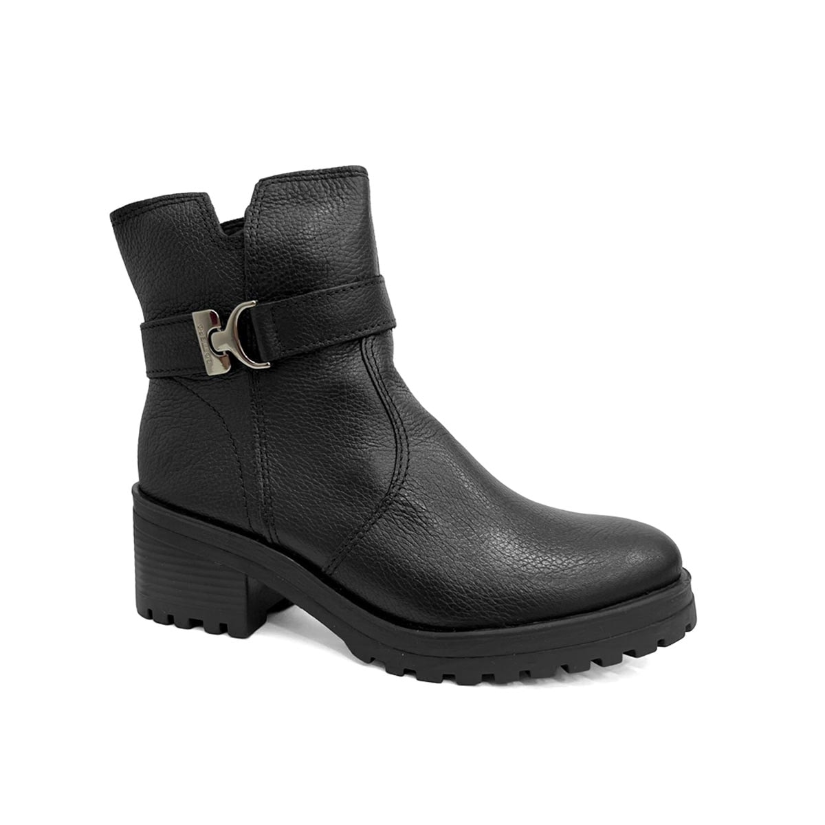 Bota Bottero Cano Curto Couro 349114 Preto