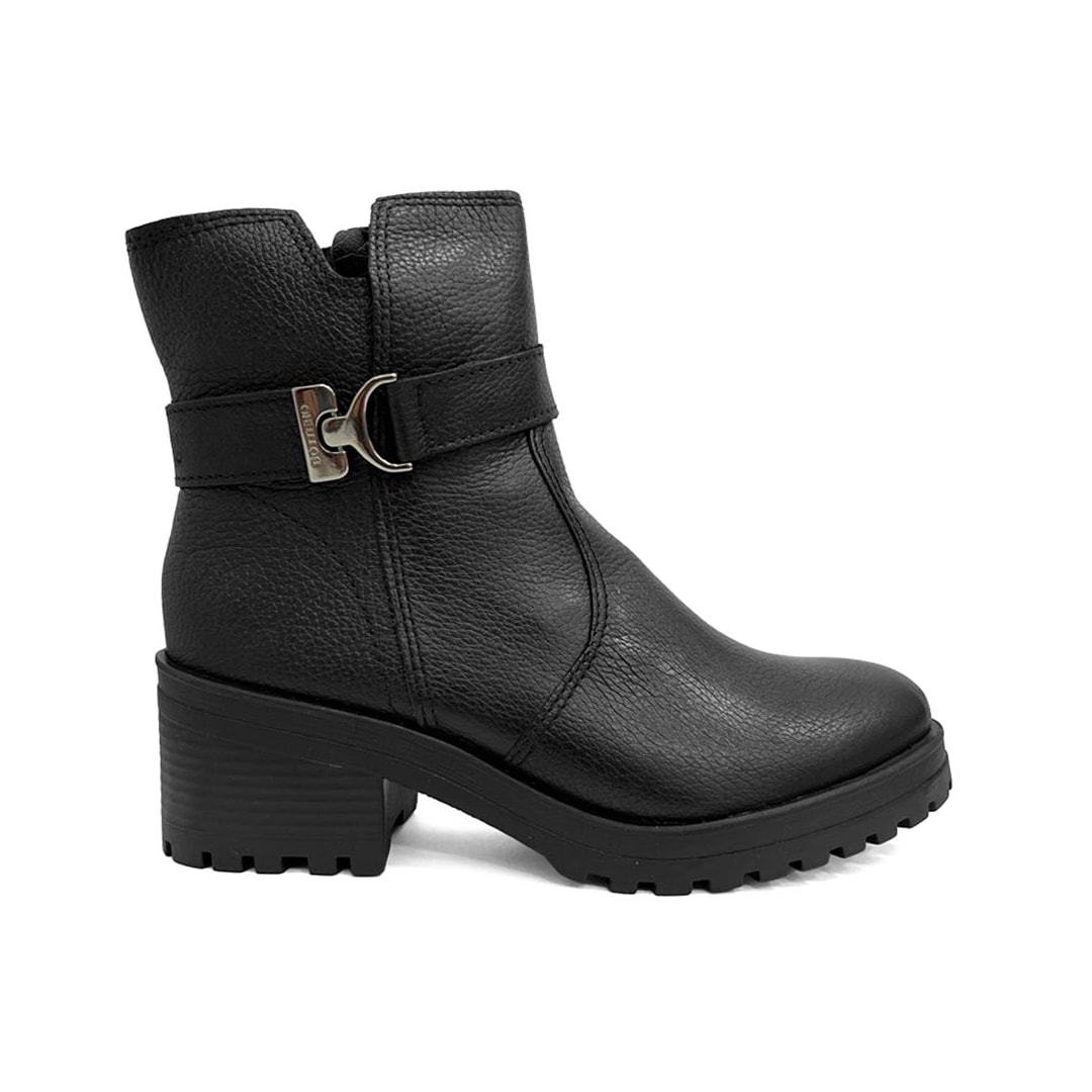 Bota Bottero Cano Curto Couro 349114 Preto