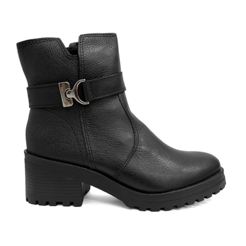 Detalhe - Bota Bottero Cano Curto Couro 349114 Preto