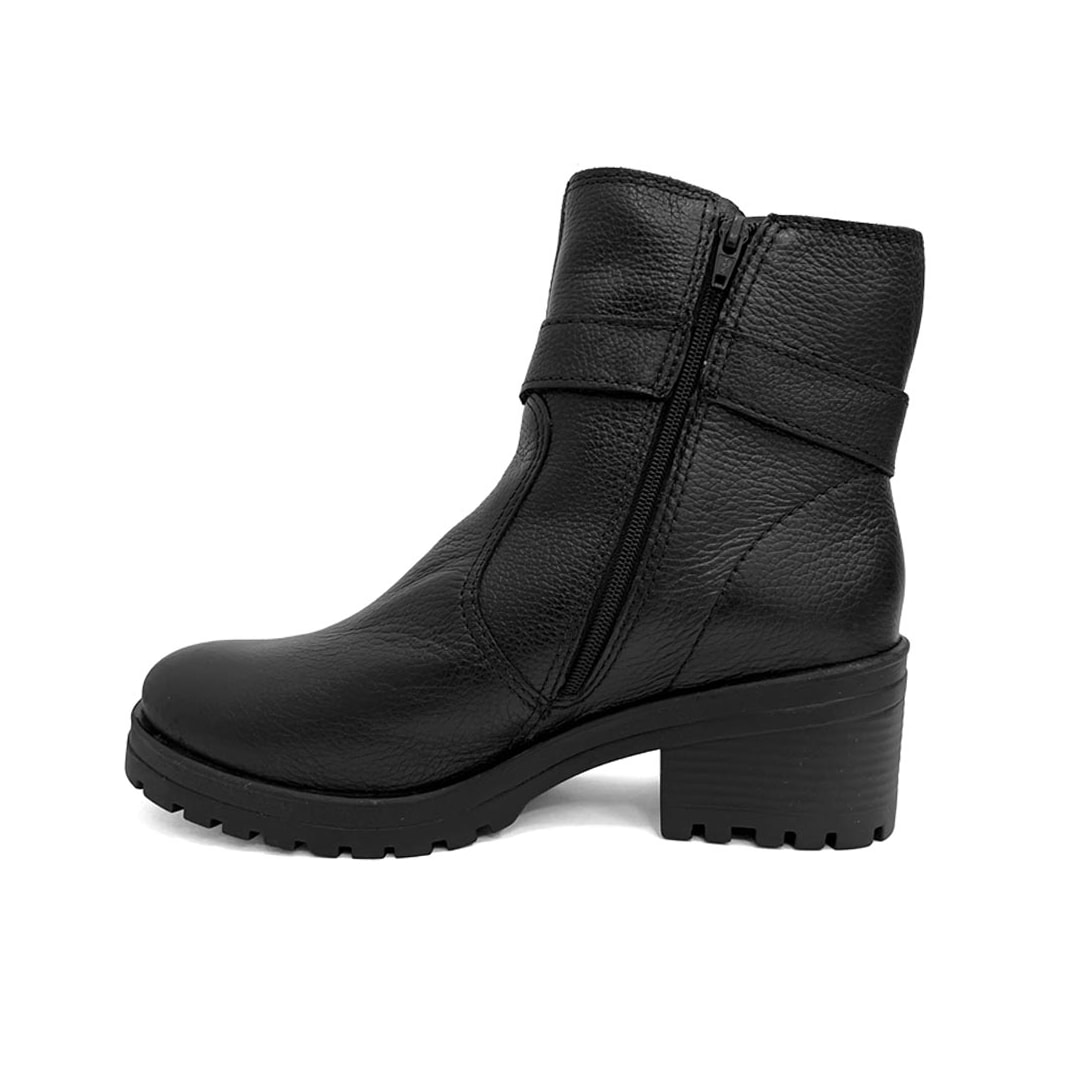 Bota Bottero Cano Curto Couro 349114 Preto