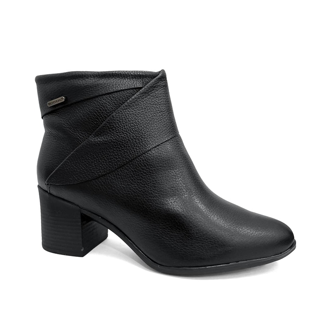 Bota Bottero Cano Curto De Couro 346918 Preto Bota Bottero Cano Curto De Couro 346918 Preto