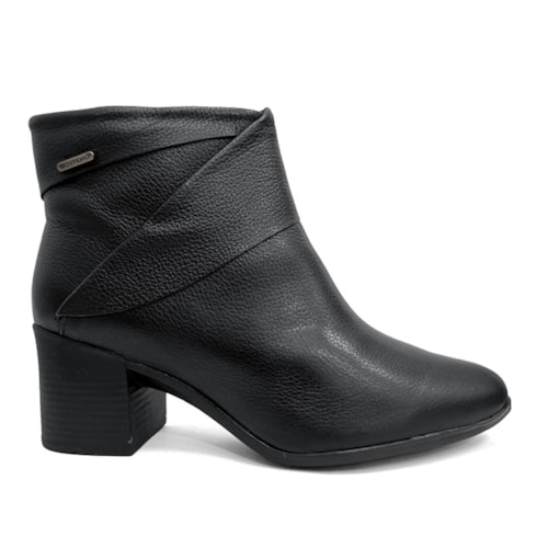 Detalhe - Bota Bottero Cano Curto De Couro 346918 Preto