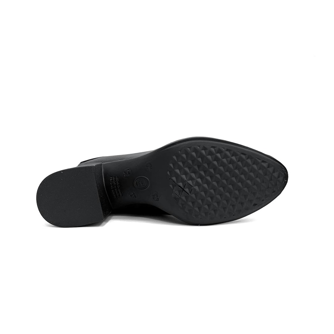 Bota Bottero Cano Curto De Couro 346918 Preto