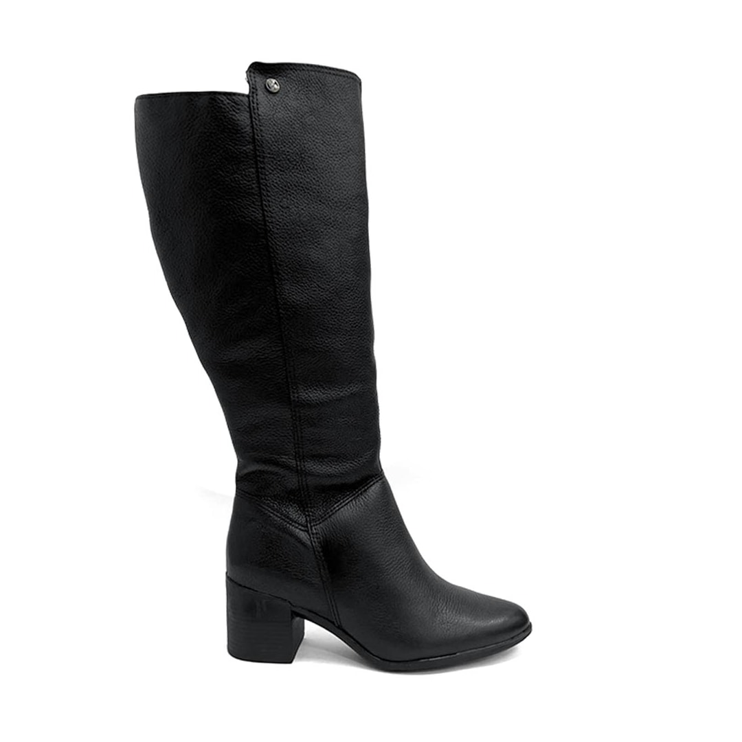 Bota Bottero Cano Longo De Couro 346903 Preto
