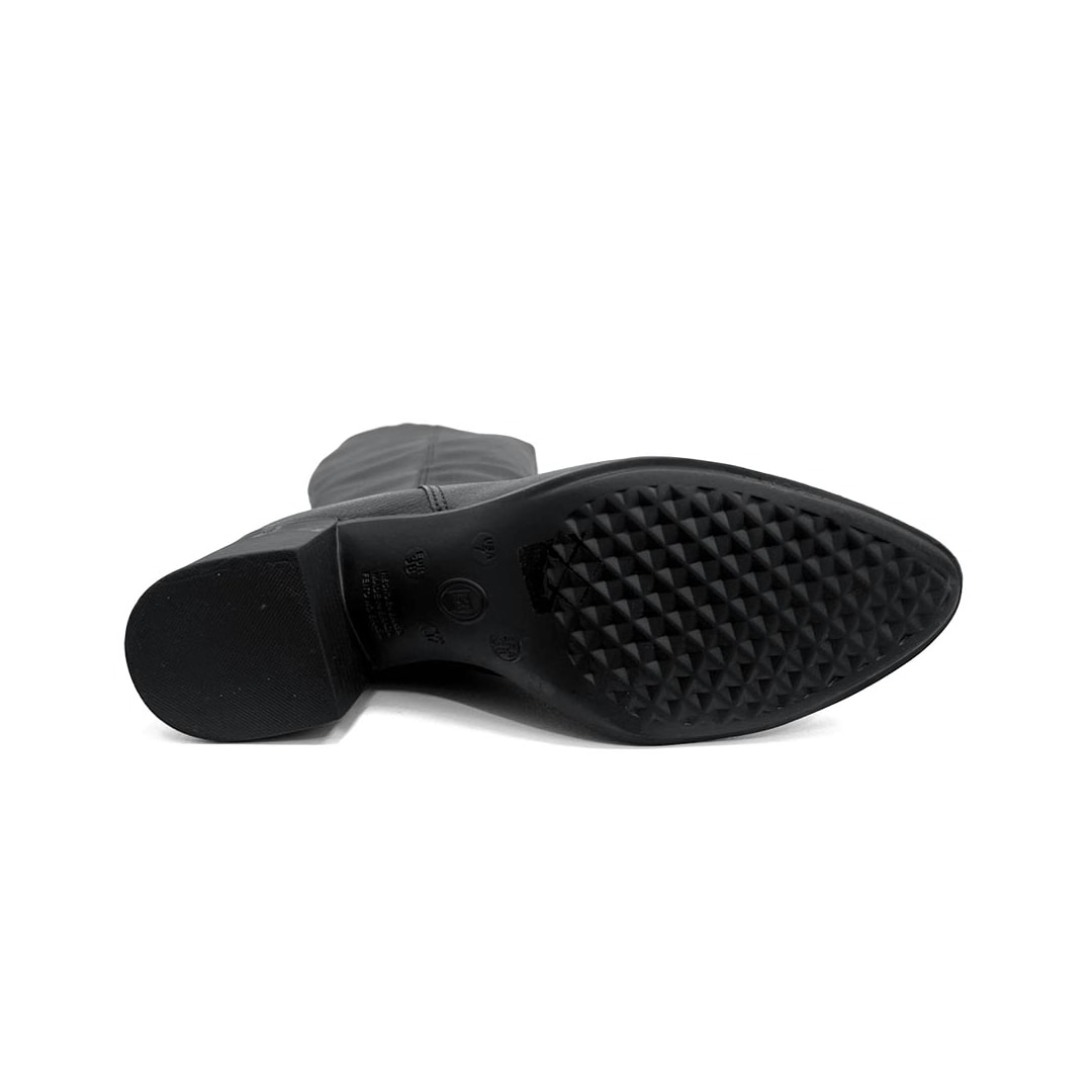 Bota Bottero Cano Longo De Couro 346903 Preto