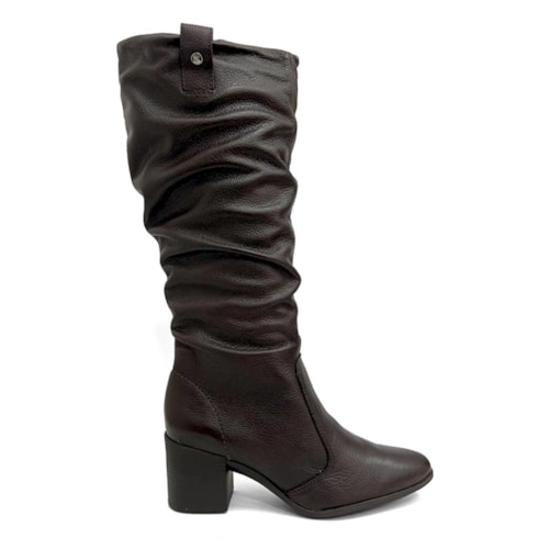 Detalhe - Bota Bottero Cano Longo De Couro 346920 Marrom
