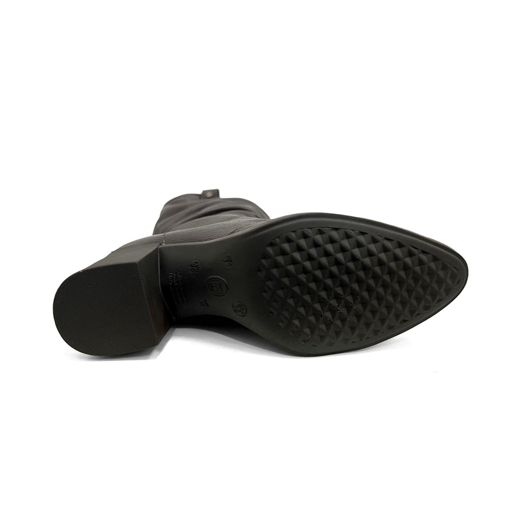 Bota Bottero Cano Longo De Couro 346920 Marrom