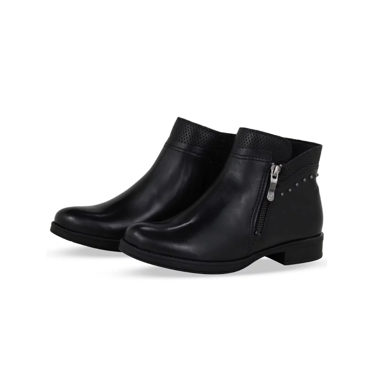 Bota Bottero Couro Cano Curto 361701 Preto Bota Bottero Couro Cano Curto 361701 Preto