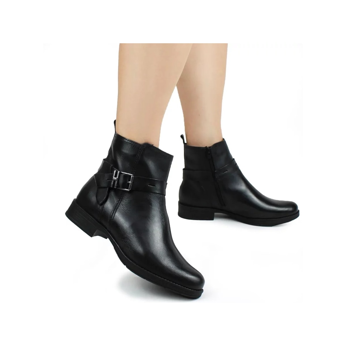 Bota Bottero Couro Cano Curto 361704 Preto Bota Bottero Couro Cano Curto 361704 Preto