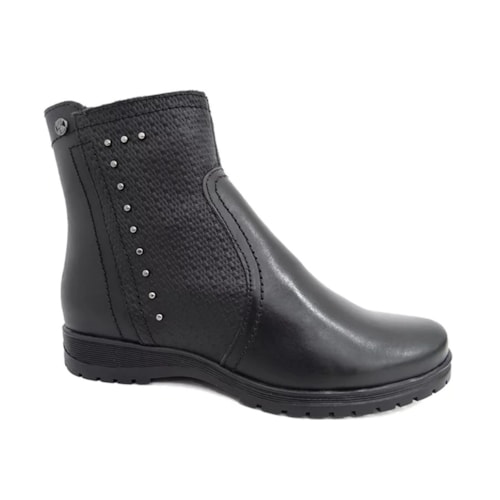 Bota Bottero De Couro Cano Curto 346702 Preto