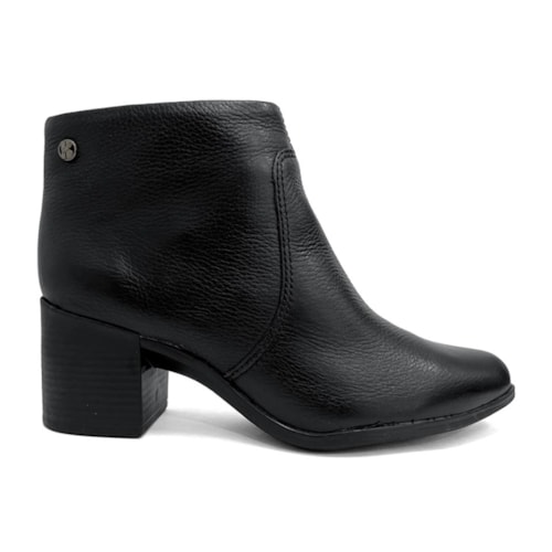 Detalhe - Bota Bottero De Couro Cano Curto 346901 Preto