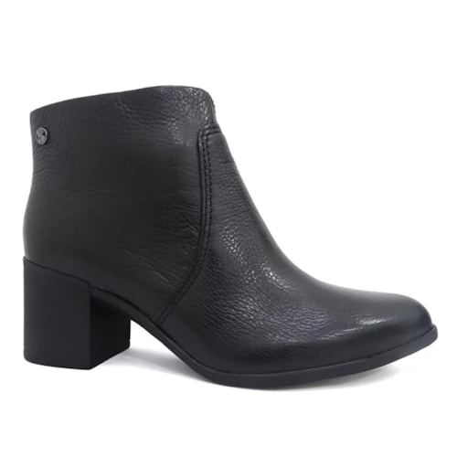 Bota Bottero De Couro Cano Curto 346901 Preto/Onix