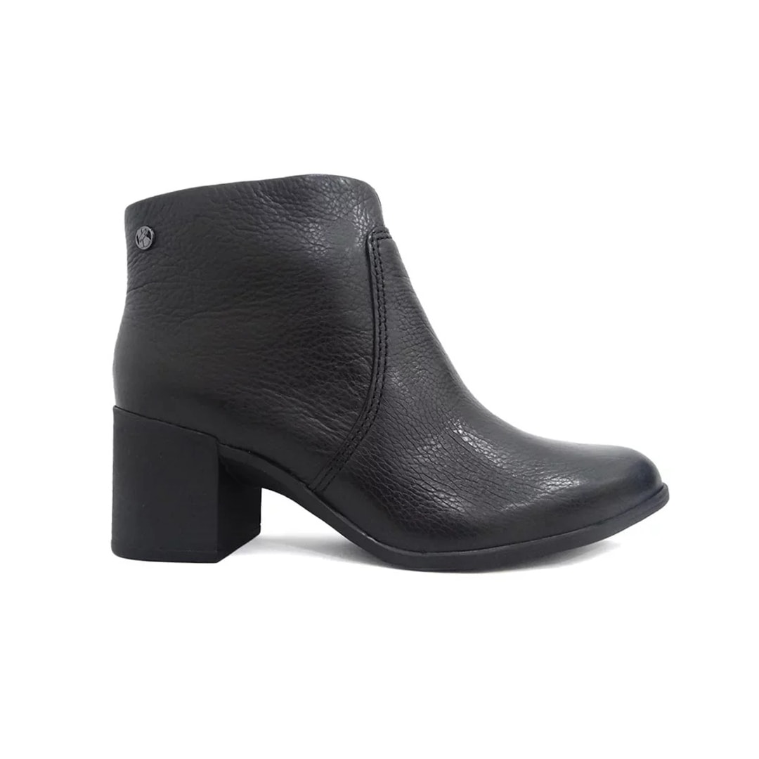 Bota Bottero De Couro Cano Curto 346901 Preto/Onix