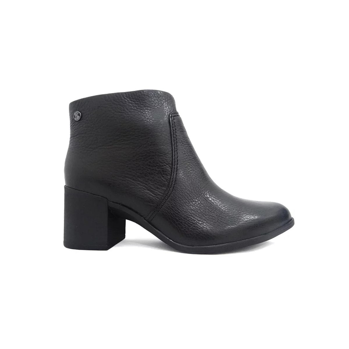 Bota Bottero De Couro Cano Curto 346901 Preto/Onix Bota Bottero De Couro Cano Curto 346901 Preto/Onix