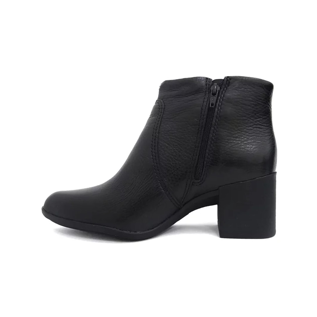 Bota Bottero De Couro Cano Curto 346901 Preto/Onix