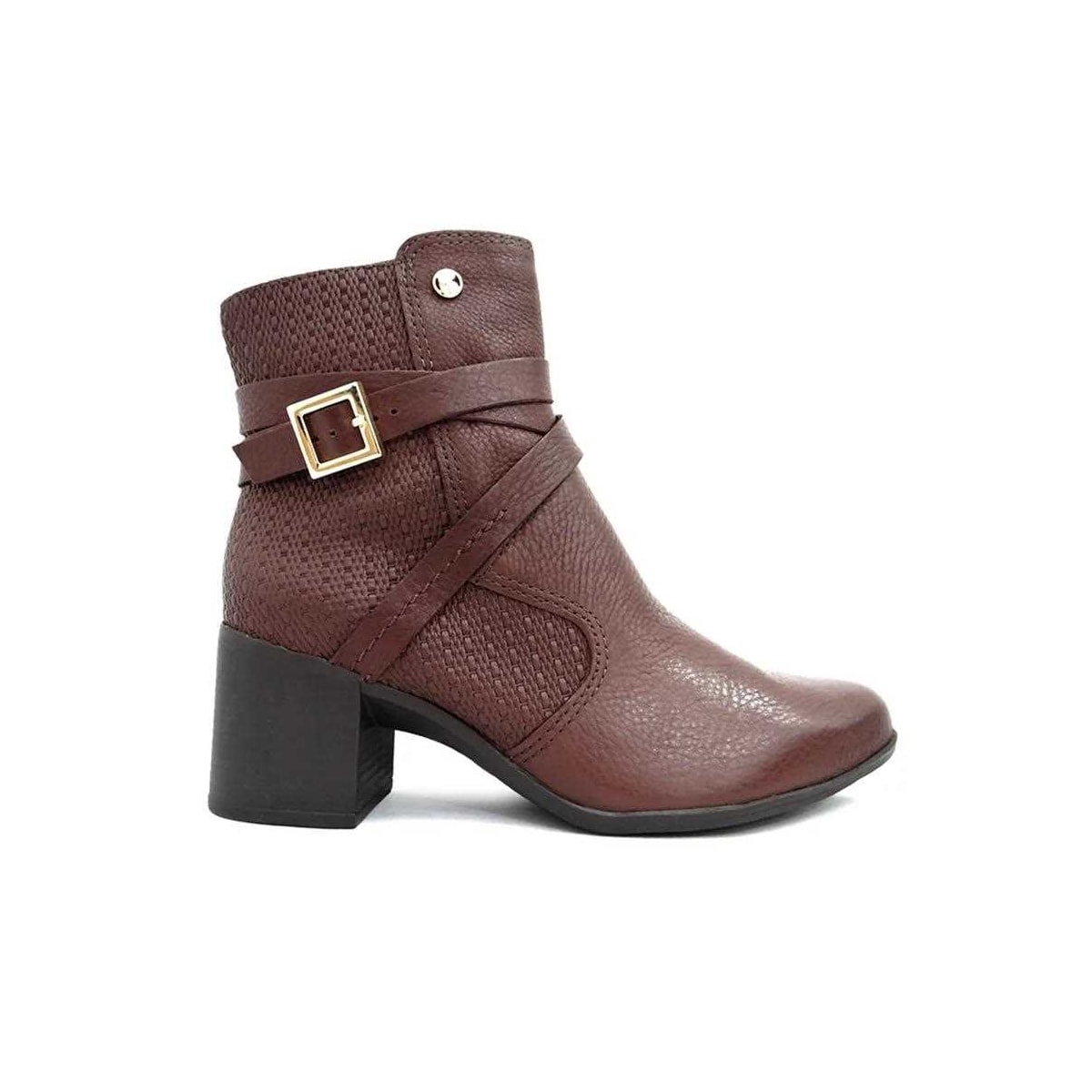 Bota Bottero De Couro Cano Curto 346904 Wood Bota Bottero De Couro Cano Curto 346904 Wood