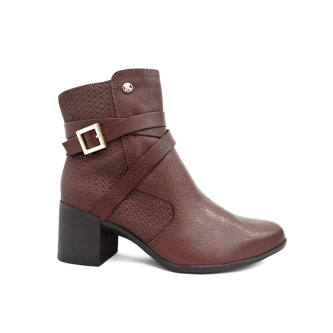 Bota Bottero De Couro Cano Curto 346904 Wood Bota Bottero De Couro Cano Curto 346904 Wood