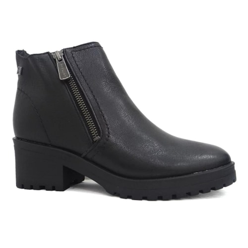 Bota Bottero De Couro Cano Curto 349102 Preto/Onix