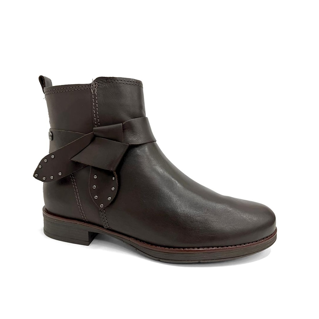 Bota Bottero Feminina Cano Curto Couro 361733 Marrom