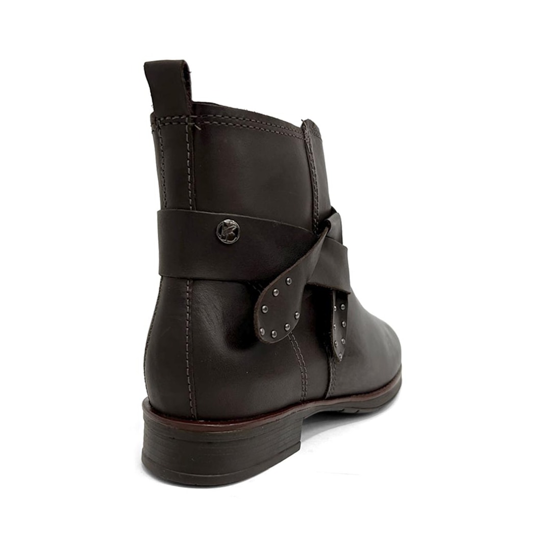 Bota Bottero Feminina Cano Curto Couro 361733 Marrom