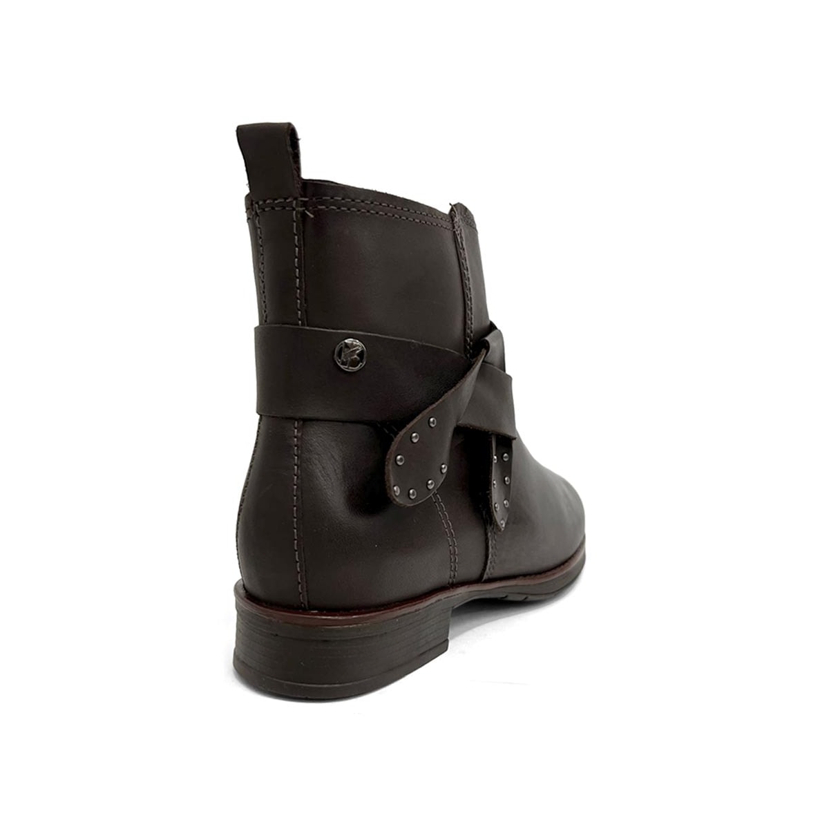 Bota Bottero Feminina Cano Curto Couro 361733 Marrom