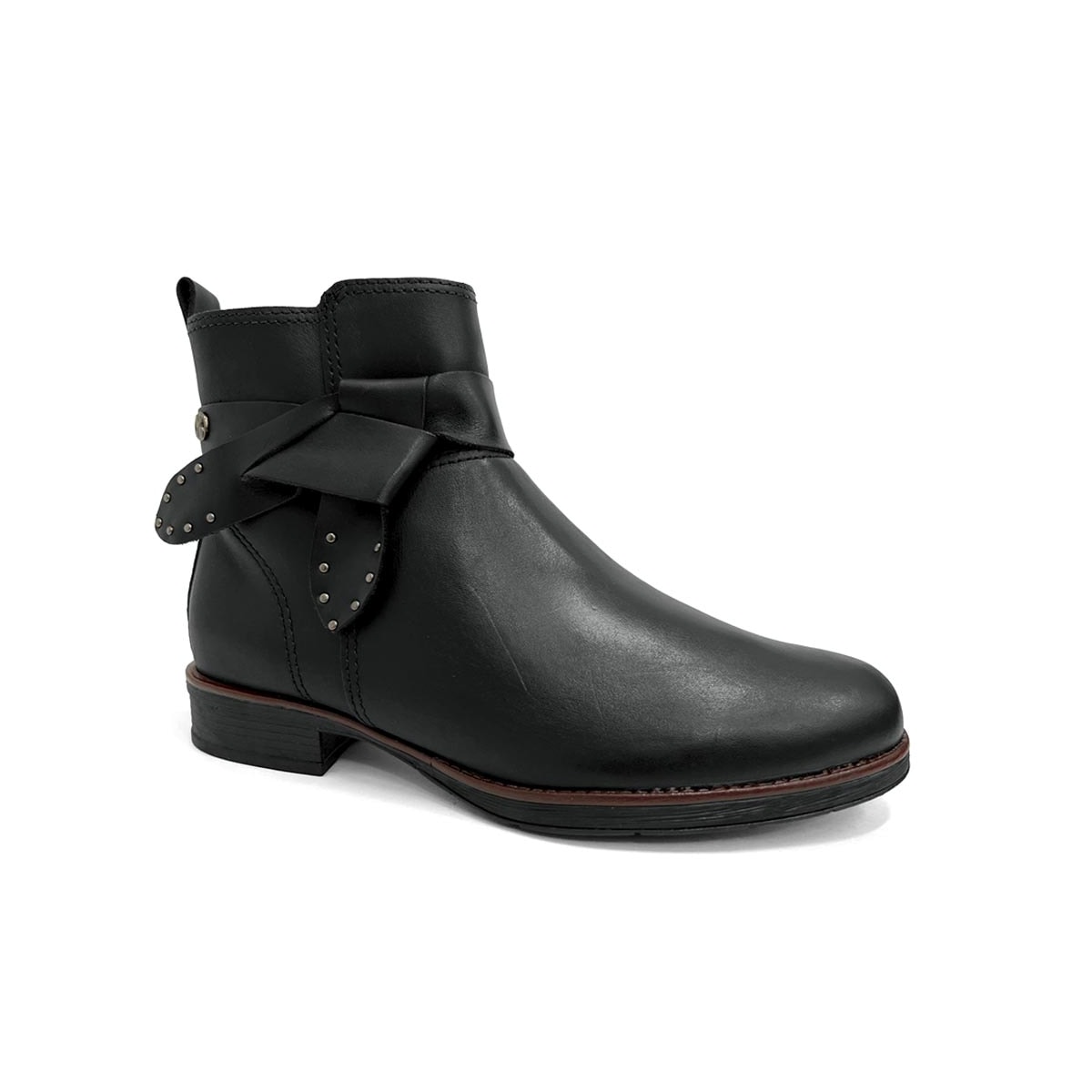 Bota Bottero Feminina Cano Curto Couro 361733 Preto