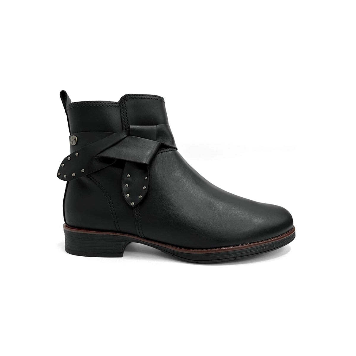 Bota Bottero Feminina Cano Curto Couro 361733 Preto