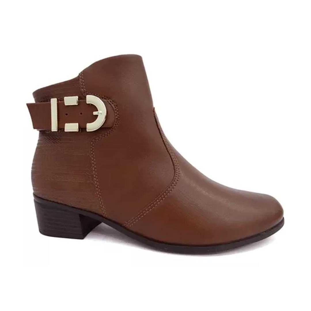 Bota Comfortflex Cano Baixo 23-86301 Marrom Cafe Bota Comfortflex Cano Baixo 23-86301 Marrom Cafe