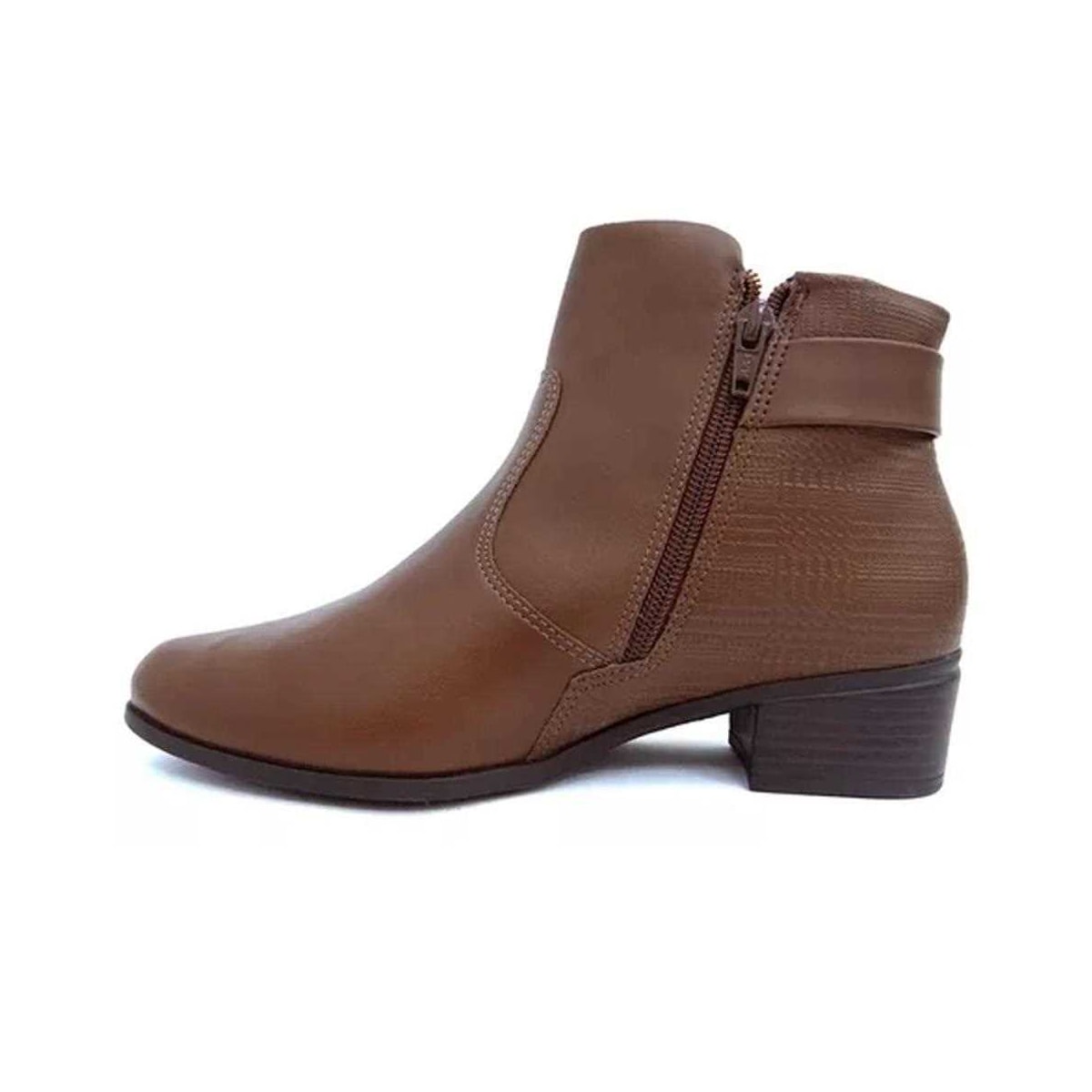 Bota Comfortflex Cano Baixo 23-86301 Marrom Cafe Bota Comfortflex Cano Baixo 23-86301 Marrom Cafe