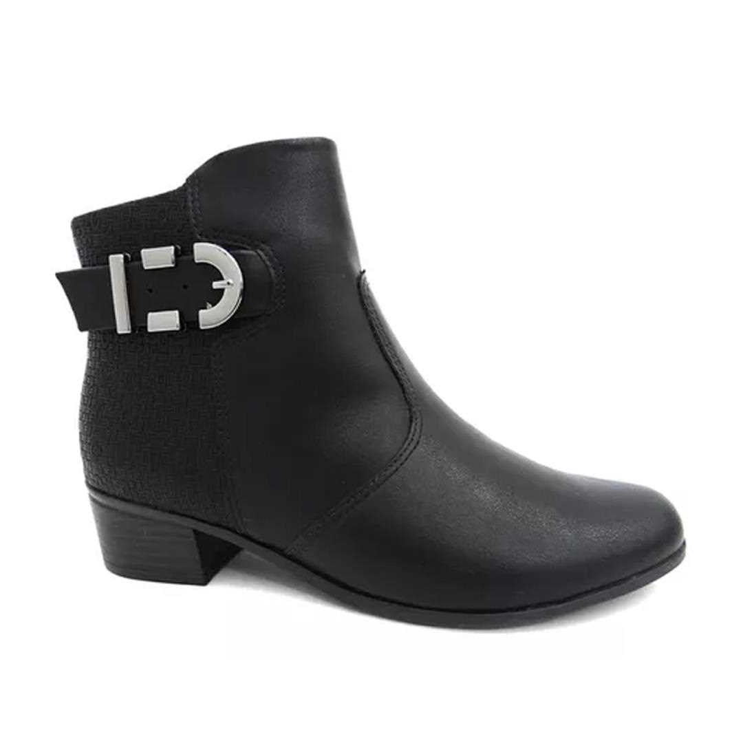 Bota Comfortflex Cano Baixo 23-86301 Preto Bota Comfortflex Cano Baixo 23-86301 Preto
