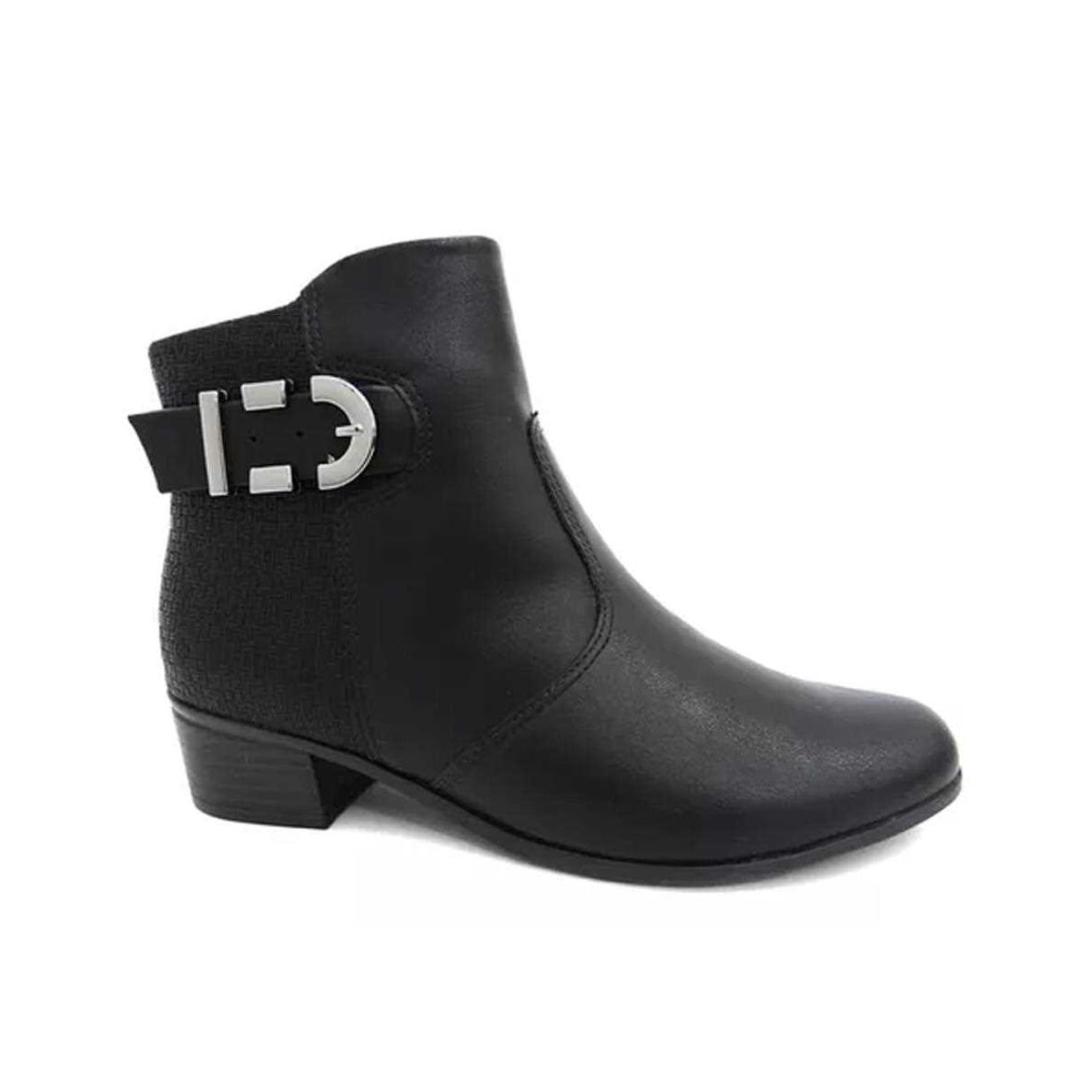 Bota Comfortflex Cano Baixo 23-86301 Preto Bota Comfortflex Cano Baixo 23-86301 Preto