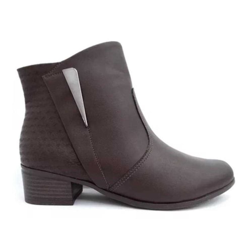 Detalhe - Bota Comfortflex Cano Baixo 23-86302 Marrom Cafe