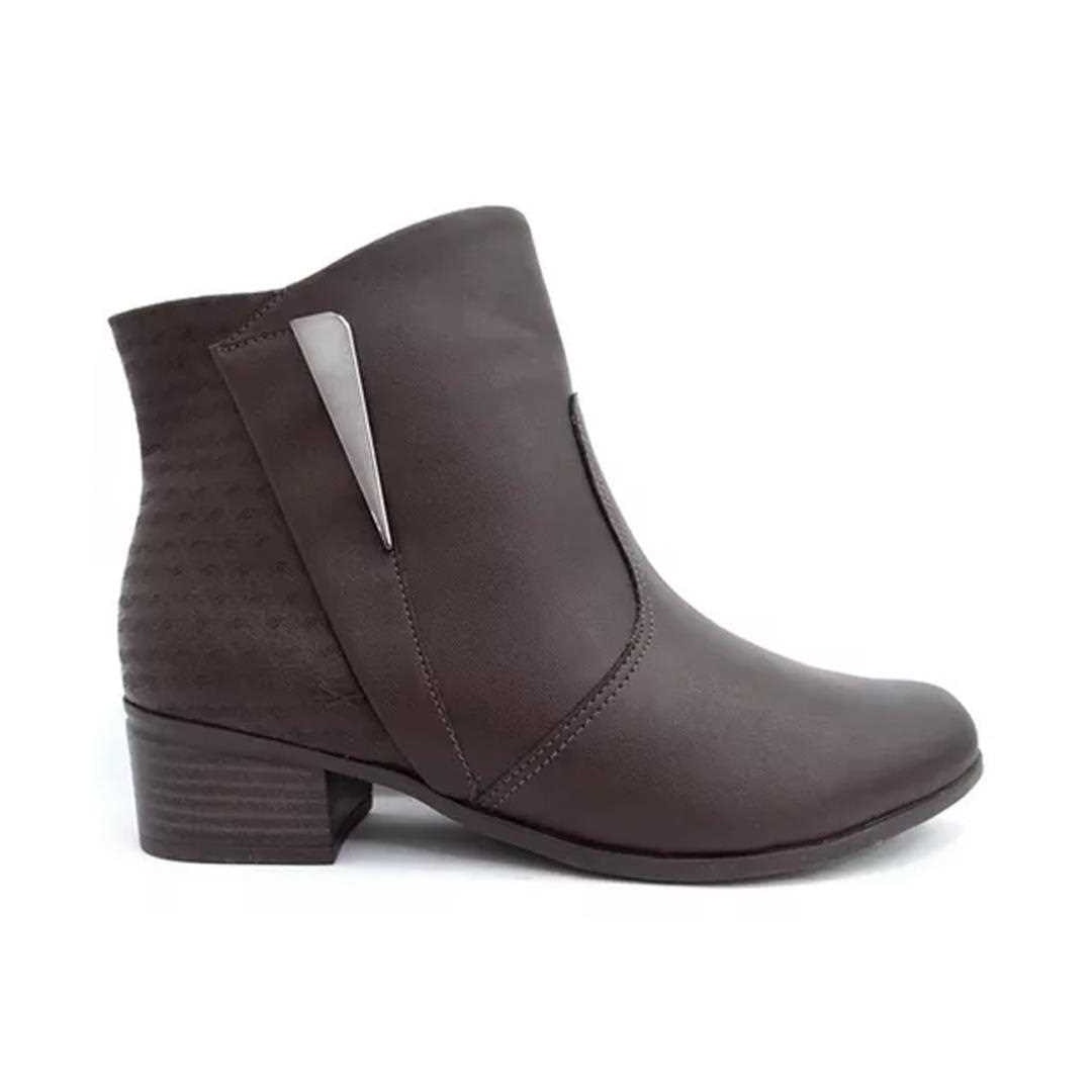 Bota Comfortflex Cano Baixo 23-86302 Marrom Cafe Bota Comfortflex Cano Baixo 23-86302 Marrom Cafe