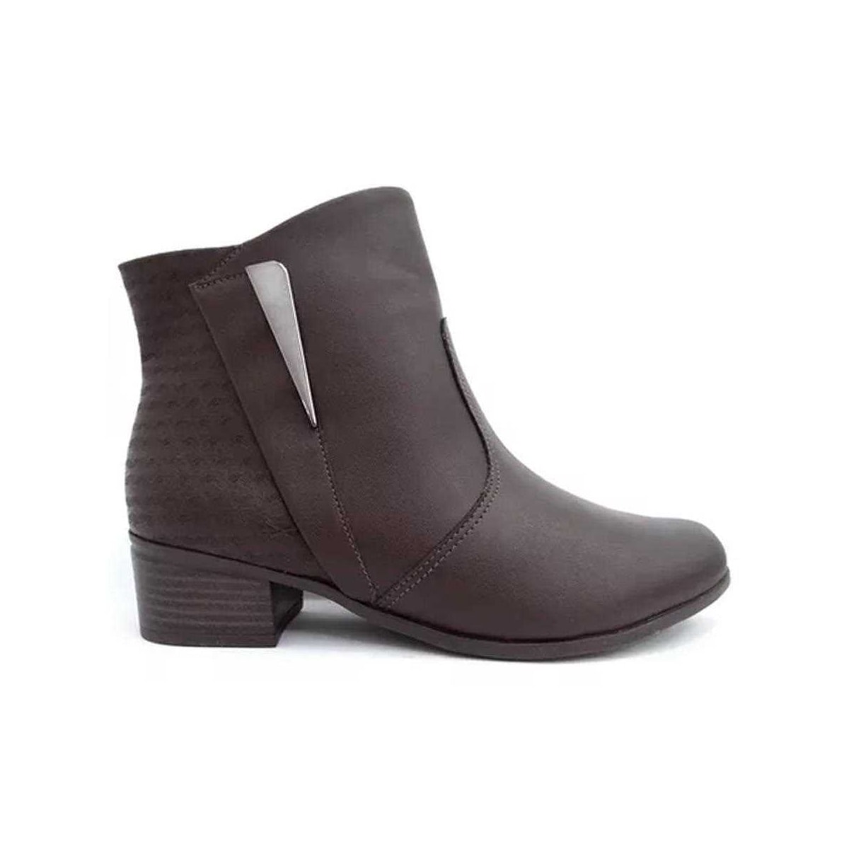 Bota Comfortflex Cano Baixo 23-86302 Marrom Cafe Bota Comfortflex Cano Baixo 23-86302 Marrom Cafe