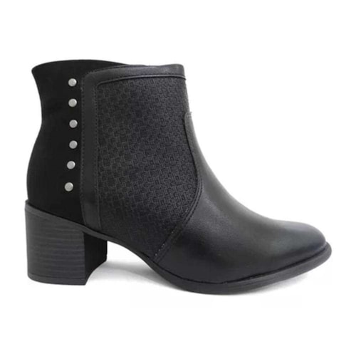 Detalhe - Bota Comfortflex Cano Baixo 23-92301 Preto