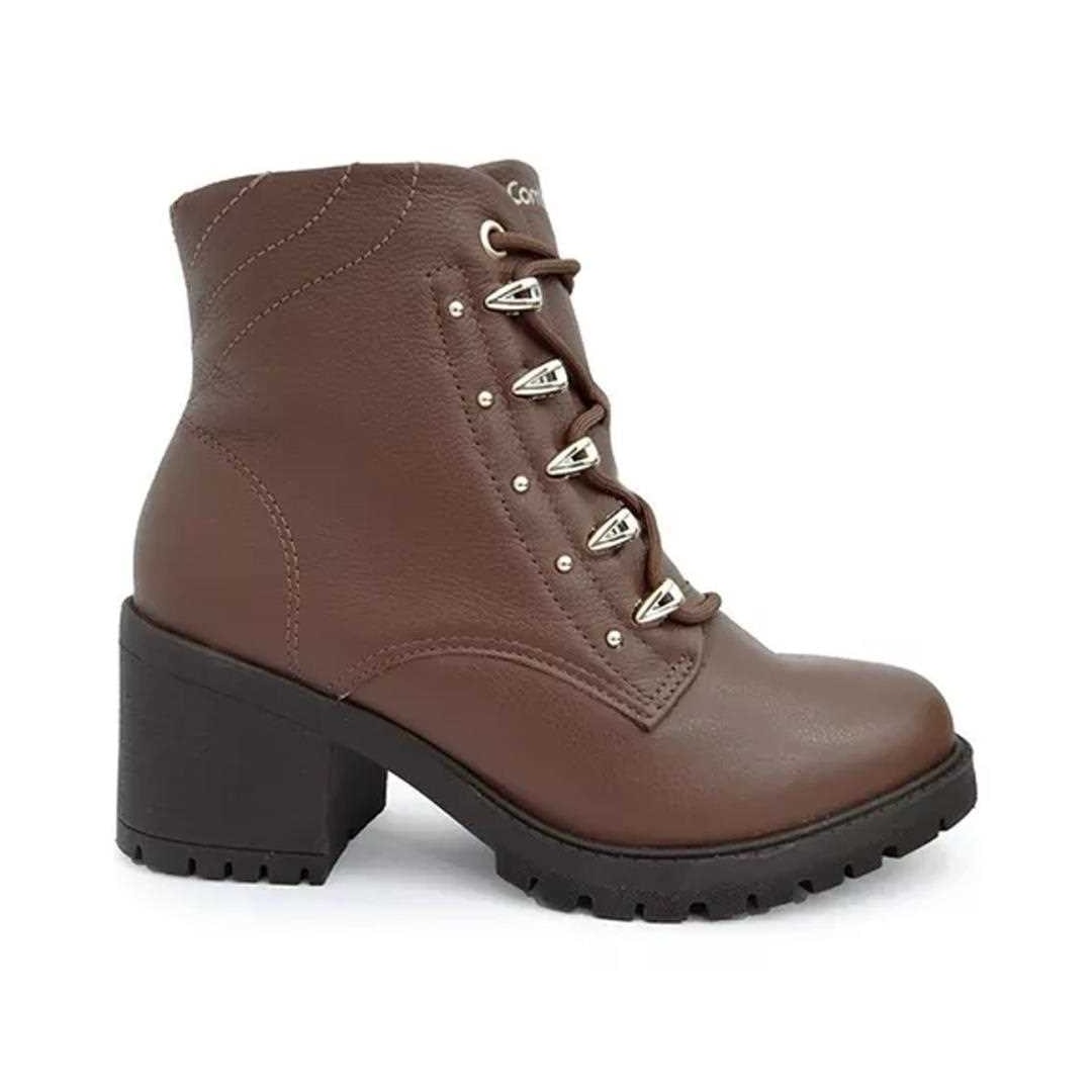 Bota Coturno Comfortflex 22-77301 Pinhao Bota Coturno Comfortflex 22-77301 Pinhao