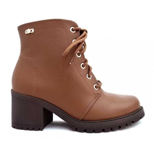 Detalhe - Bota Coturno Comfortflex 22-77301 Whisky