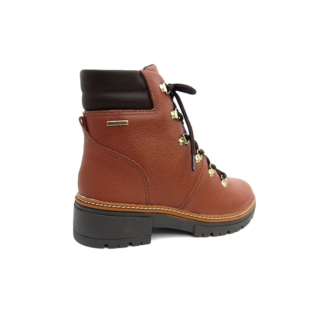 Bota Coturno Dakota De Couro Feminino G5922 Conhaque Bota Coturno Dakota De Couro Feminino G5922 Conhaque