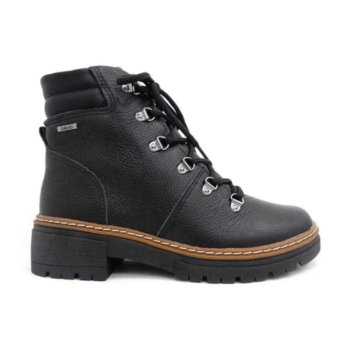 Bota Coturno Dakota De Couro Feminino G5922 Preto