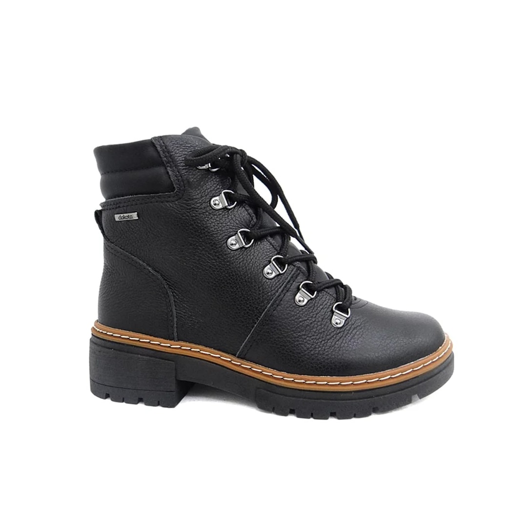 Bota Coturno Dakota De Couro Feminino G5922 Preto