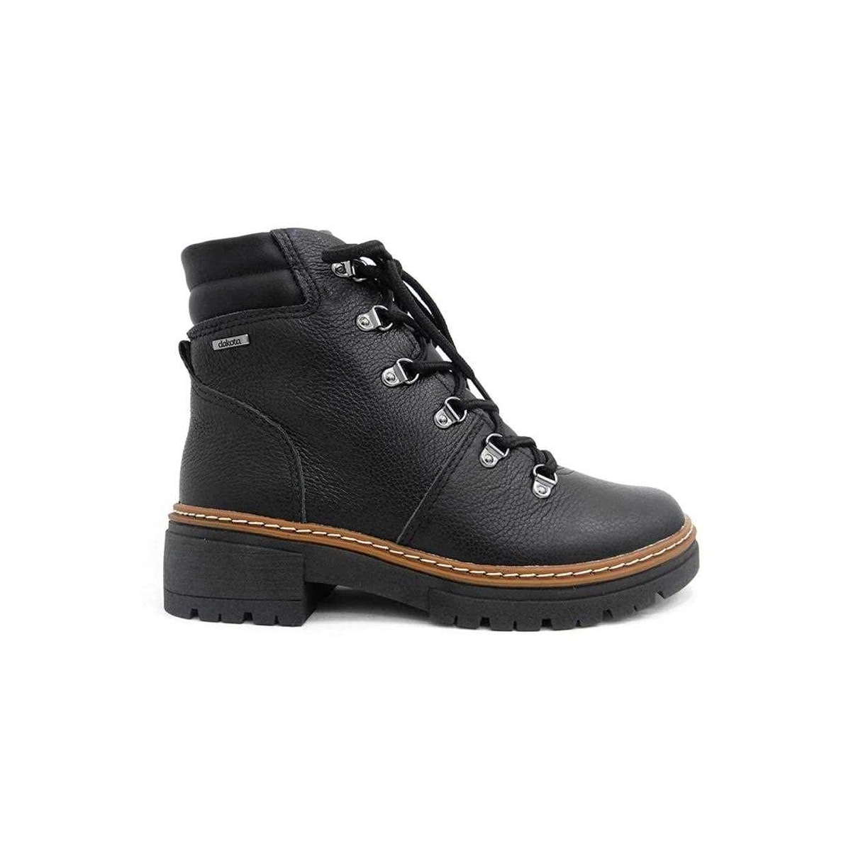 Bota Coturno Dakota De Couro Feminino G5922 Preto Bota Coturno Dakota De Couro Feminino G5922 Preto