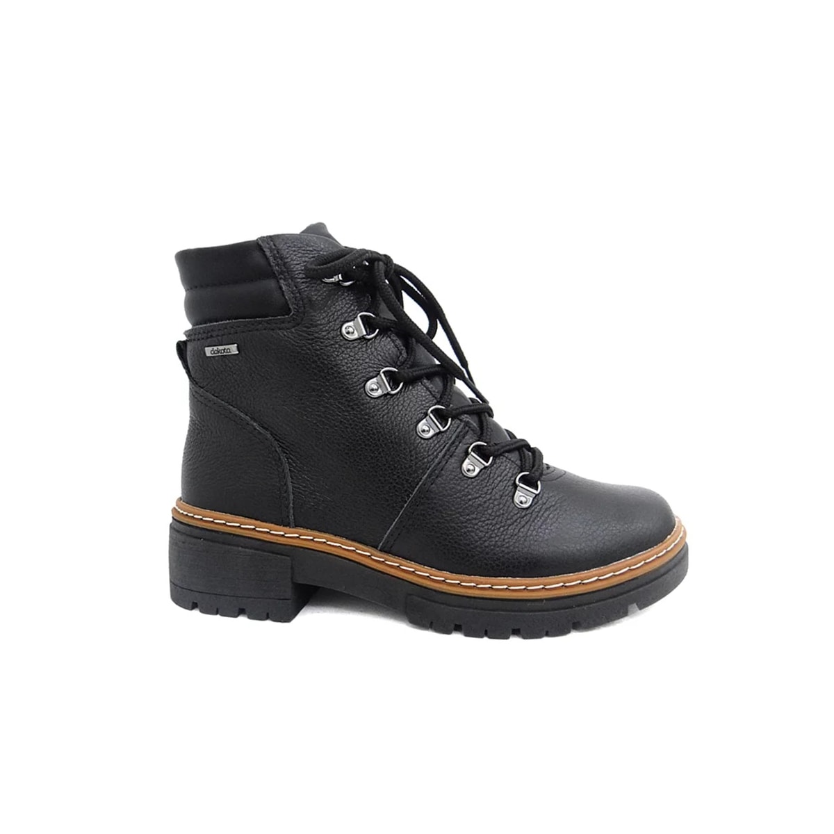 Bota Coturno Dakota De Couro Feminino G5922 Preto Bota Coturno Dakota De Couro Feminino G5922 Preto