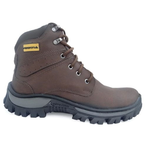 Detalhe - Bota Coturno Ferraroni Adventure Dk759 Cafe