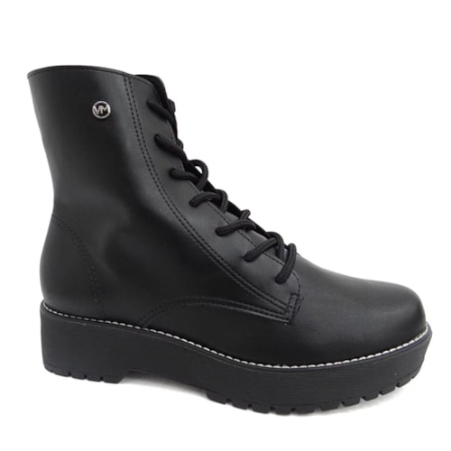 Bota Coturno Via Marte 23-608-01 Preto