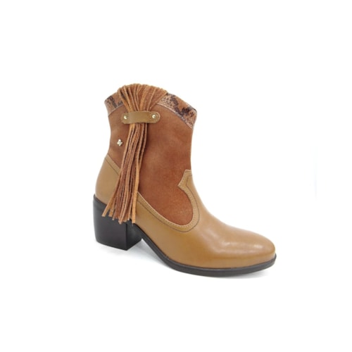 Bota Cravo E Canela Feminina Camurça 144201 Rato