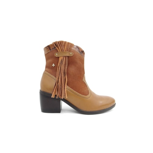 Detalhe - Bota Cravo E Canela Feminina Camurça 144201 Rato