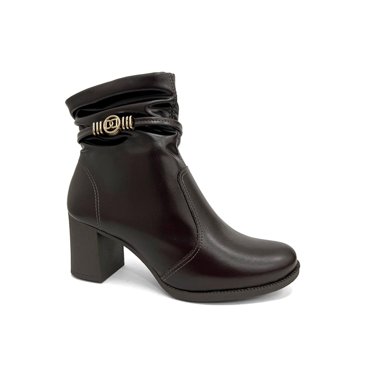 Bota Dakota Cano Curto Salto Bloco D2195 Ristretto Bota Dakota Cano Curto Salto Bloco D2195 Ristretto