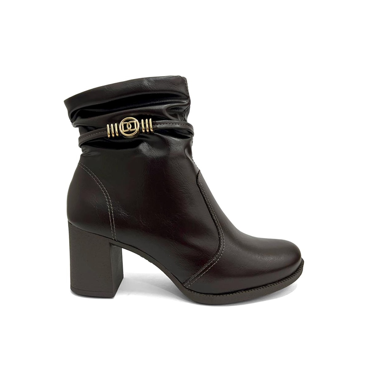 Bota Dakota Cano Curto Salto Bloco D2195 Ristretto Bota Dakota Cano Curto Salto Bloco D2195 Ristretto