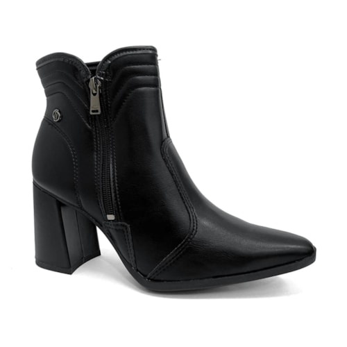 Bota Dakota Cano Curto Salto Bloco D2395 Preto